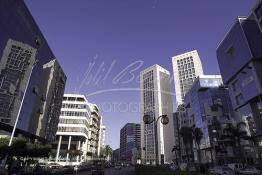 Image du Maroc Professionnelle de  Le Casablanca Twin Center est situé sur le Boulevard Zerktouni, ce quartier fait partie du centre moderne de la ville, Dimanche 11 Novembre 2001. (Photo / Abdeljalil Bounhar)